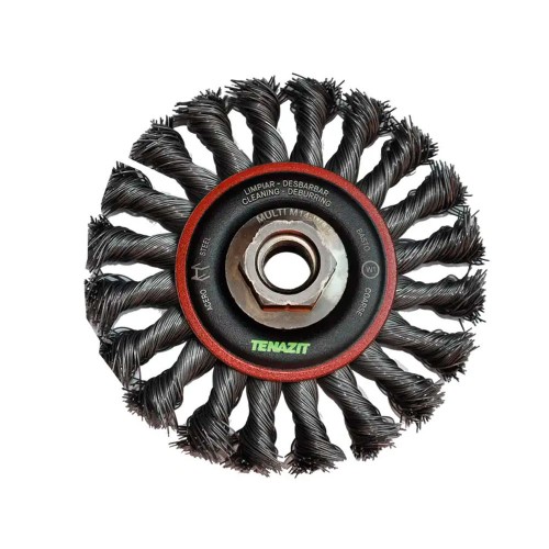 Cepillo circular trenzado de 115 x 0.50 x MR mm  (4-1/2" x 0.020" x MR), AUSTROMEX 2904