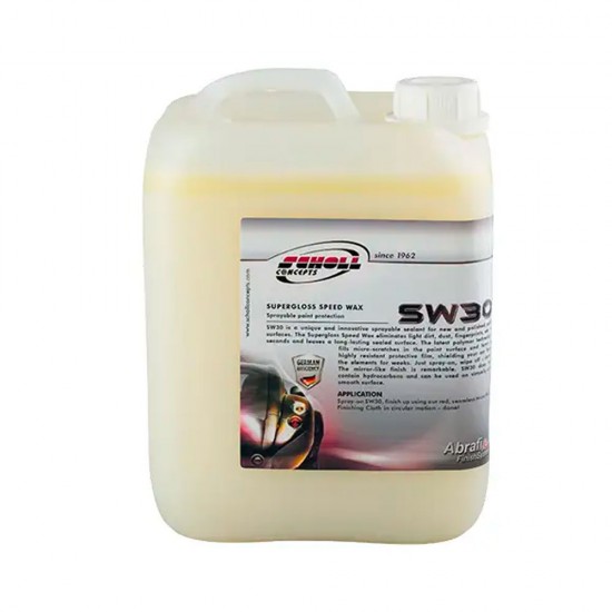 Cera SW30 Supergloss Speed Wax para sellar superficies con pintura nueva o pulida de 5 l, AUSTROMEX 43781