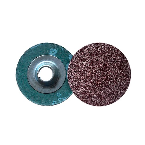 Disco de lija de cambio rápido (SPIN-ON) 80, grano óxido de aluminio, de 38 mm (1-1/2"), AUSTROMEX 4598