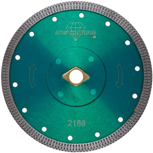 Disco de diamante de 180 x 1.6 x 22.2 mm para cortes horizontales y verticales de granito AUSTROMEX 2188