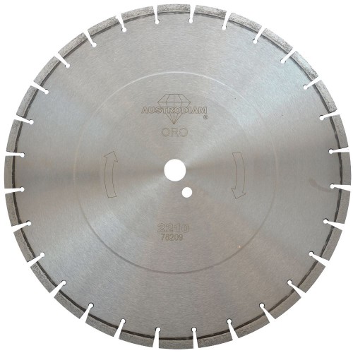 Disco de diamante de 400 x 3.2 x 25.4 mm para corte de concreto curado o reforzado (16" x 1/8" x 1"), AUSTROMEX 2210