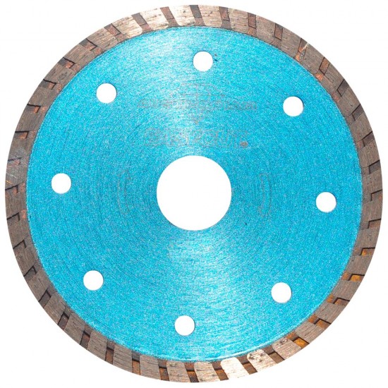 Disco de diamante de 105 x 1.9 x 22.23 mm para corte de materiales de construcción (4" x 0.075" x 7/8"), AUSTROMEX 2501