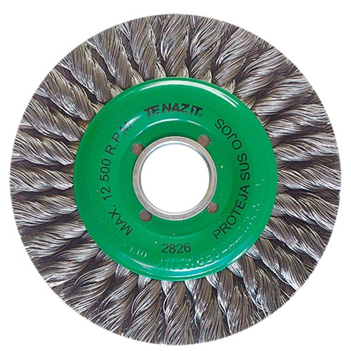 Cepillo circular trenzado de 150 x 0.50 x 22.2 - 2R mm  (6" x 1" x 7/8" - 2R), AUSTROMEX 2826
