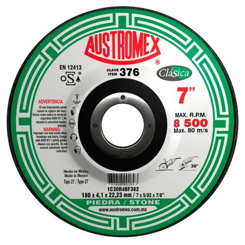 AUSTROMEX - 376 - Disco desbaste y corte piedra clasica