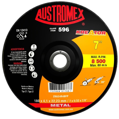 AUSTROMEX - 596 - Disco desbaste y corte metal  596