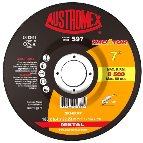 AUSTROMEX - 597 - Disco desbaste metal  597