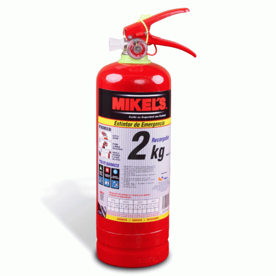 Mikels - EE-2 - Extintor recargable polvo  quimico seco