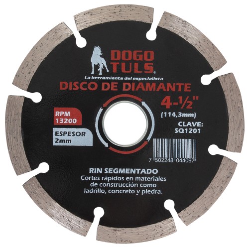 Disco De Diamante Rin Segmentado 4-1/2", Dogotuls SQ1201