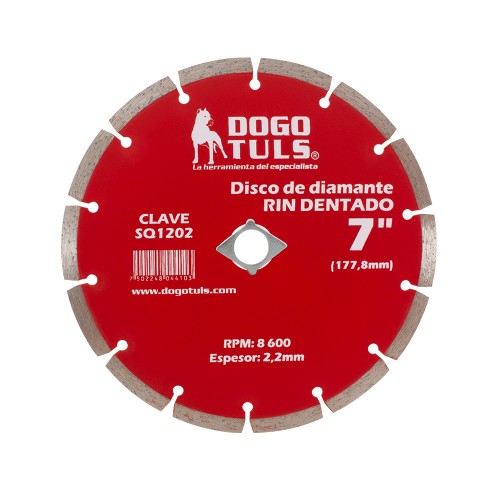 Disco De Diamante Rin Segmentado 7", Dogotuls SQ1202