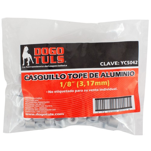 Casquillo Tope 1/8" Aluminio, Dogotuls YC5042