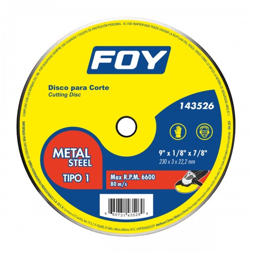 Foy - 143527 - Disco t/1 metal 14"x3.2mm