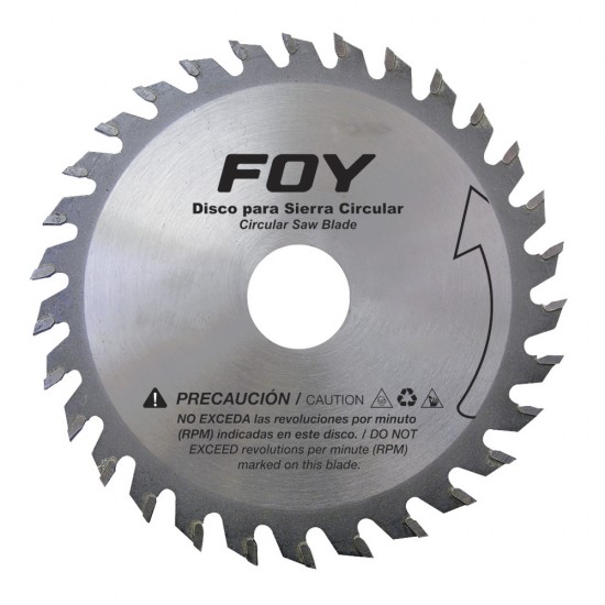 Foy - 143560 - Disco para sierra circular para corte madera 40 dientes, 12"