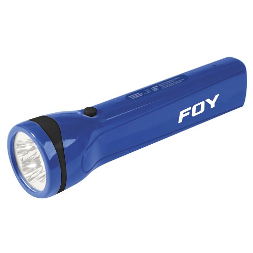Foy - 144096 - Linterna recargable de plástico 4 led