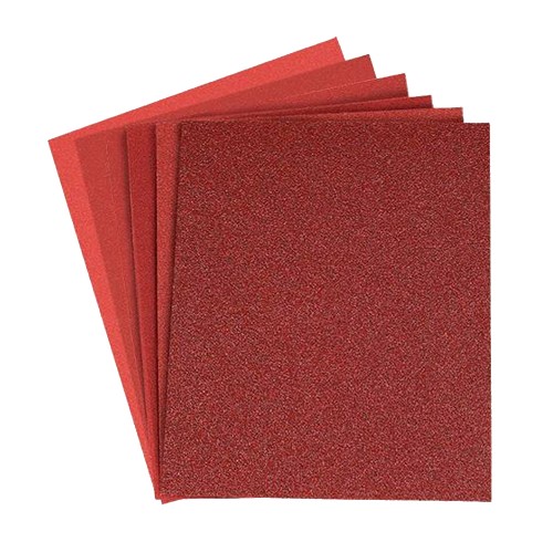 Hoja de lija roja para pasta x-86 de 9" x 11", grano 60 - 00092