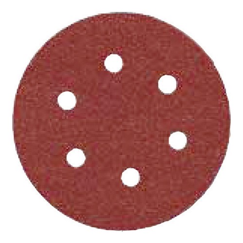 Disco de lija con velcro de 127mm, grano 60, 8 perforaciones - 3450