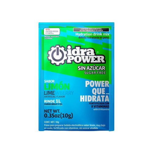 Idrapower sin azúcar Limón, 10g (1 litro rendimiento) 76272