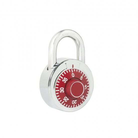Lock - L26S50RJB - Candado de combinación disco 50mm rojo