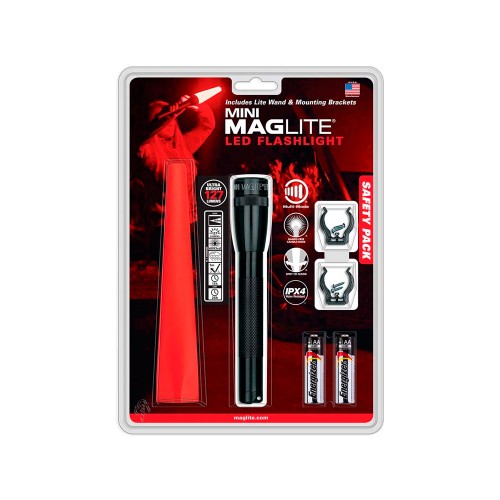 Linterna Mini Malite Led 2Aa, Safety Pack, Maglite V0000587