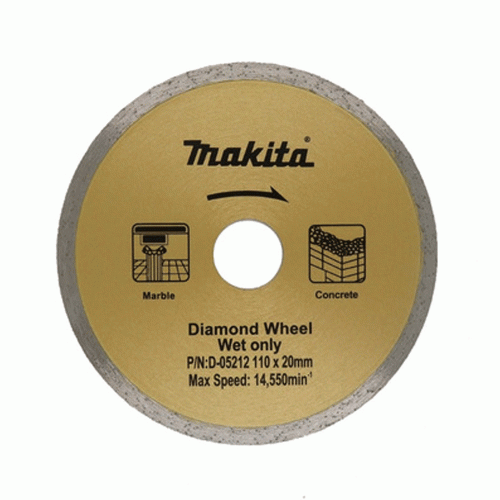 Makita - D-05212 - Disco de diamante continuo oro p/corte concreto 4-1/8"