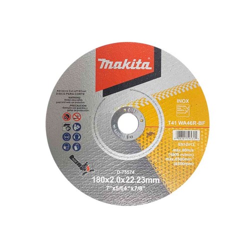 Makita - D-75574 - Disco abrasivo corte 7" x 2mm x 7/8"