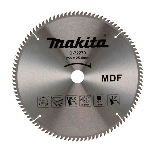 Makita - D-72279 - Disco p/sierra 10" melamina 100 dientes