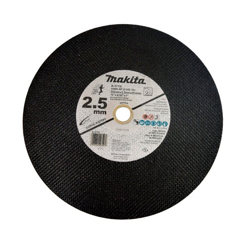 Makita - B-57118-25 - Jgo 25 pzas disco corte 14" doble malla