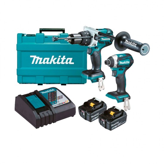 Makita - DLX2176T - Kit rotomartillo y atornillador 5.0ah 18