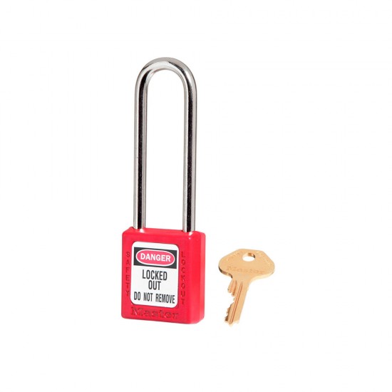 Master Lock - 410LTRED - Candado p/bloqueo rojo zenex