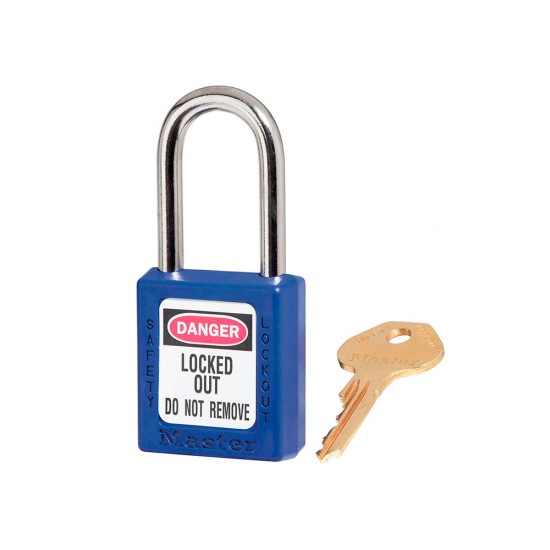 Master Lock - 410BLU - Candado p/bloqueo azul zenex