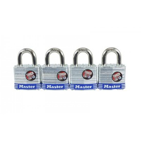 Master Lock - 3008ESPDHC - Juego de candados laminado 4 piezas