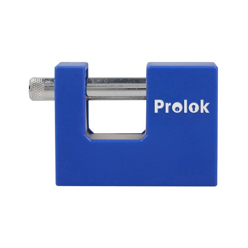 Candado de acero con cubierta plástica de PVC 80 mm, llave estándar, PROLOK 63CA