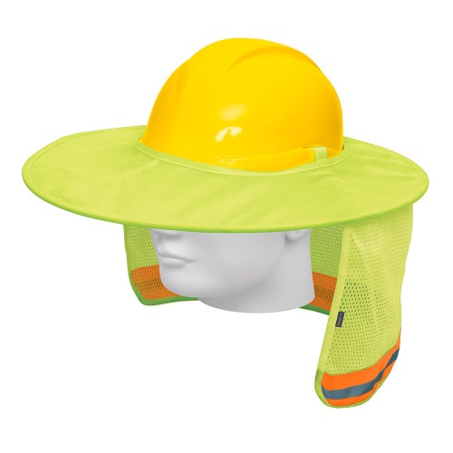 Protector solar plegable para casco, verde con reflejante 100354