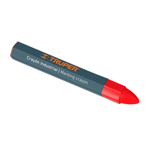 Blíster con 2 crayones de 12 cm industriales rojos, Truper 101687