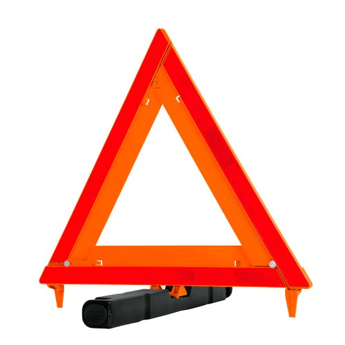 Triángulo de seguridad de 44 cm de alto con estuche plástico 10942