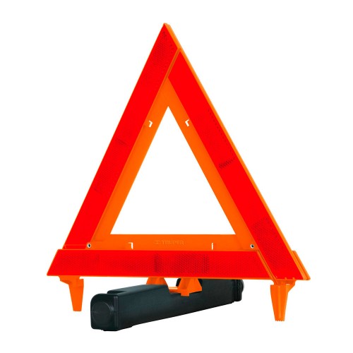 Triángulo de seguridad de 29 cm de alto con estuche plástico 10943