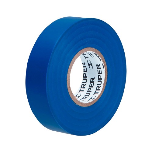 Cinta de aislar de 18 m x 19 mm, azul, Truper 12505
