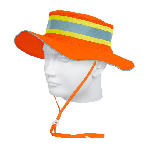Sombrero naranja alta visibilidad con reflejante, Truper 14009