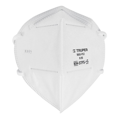 Respirador plegable N95, para polvos y partículas, Truper 14427