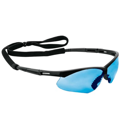 Lentes seguridad azul antiempaño c/cordón ajustable, Sport 15176