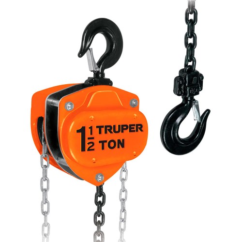 Polipasto de cadena de 1-1/2 ton, Truper 16825