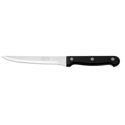 Cuchillo con sierra para asado 5' mango de plástico, Pretul 23092