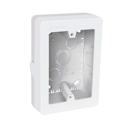Caja de contactos para canaleta 3' x 5', blanca, Volteck 40141