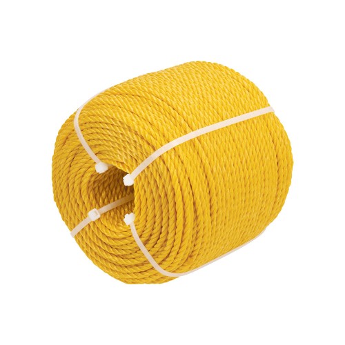 Kilo de cuerda torcida de polipropileno amarilla de 4 mm 40183