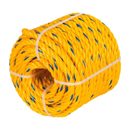 Kilo de cuerda torcida de polipropileno amarilla de 10 mm 40186