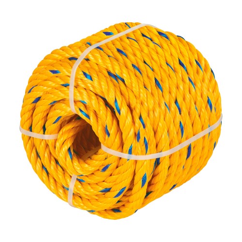 Kilo de cuerda torcida de polipropileno amarilla de 11 mm 40187