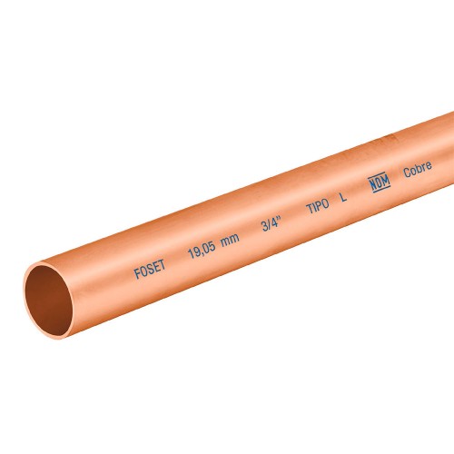 Tubo de 3/4' de cobre tipo 'L' , de 3 m, Foset 41272