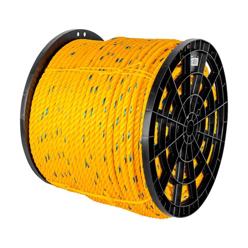 Kilo de cuerda amarilla de polipropileno 16 mm, rollo 30 kg 44490