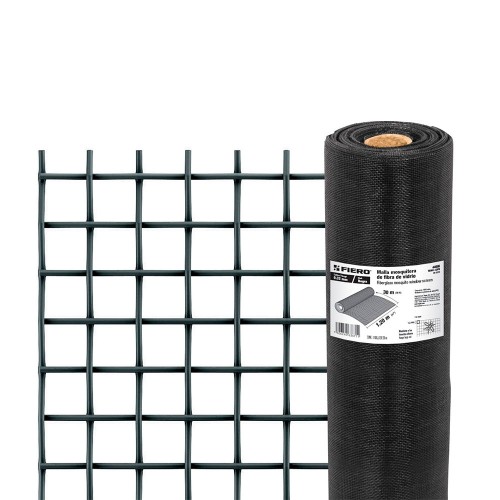 Rollo de 30 m x 1.2 m malla mosquitera fibra de vidrio negra 44996