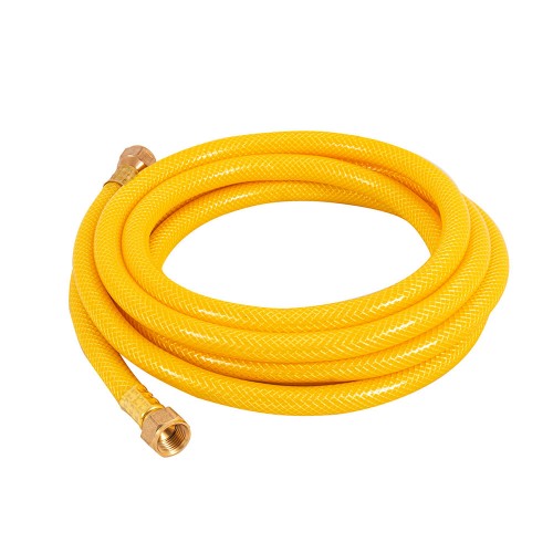 Manguera para gas 3/8' flexible amarilla de 3 m, c/conexión 45012