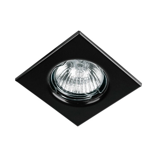 Luminario cuadrado negro spot fijo, lámpara no incluida 45567